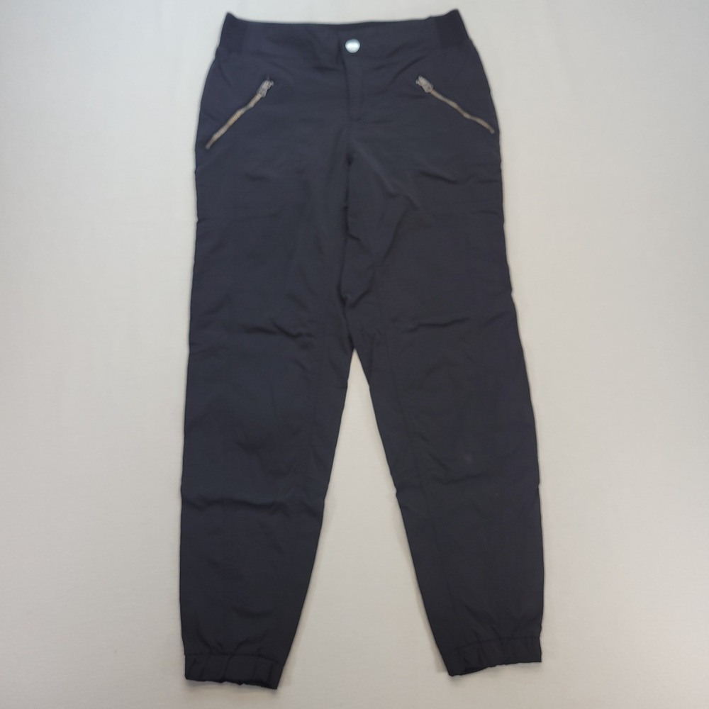Athleta Trekkie Cropped Pants Womens‎ 2 Black Nylon Hiking Activewear